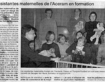 Activité assistante maternelle formation chantepie