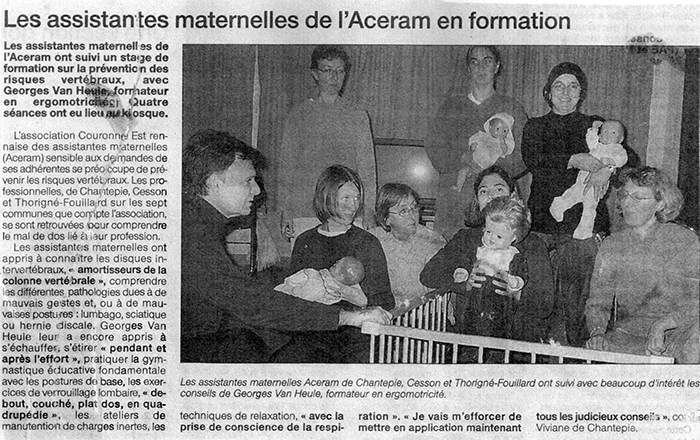 Activité assistante maternelle formation chantepie